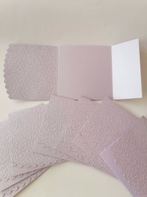 Перлени Релефни заготовки за картички - Lila - 1 бр.