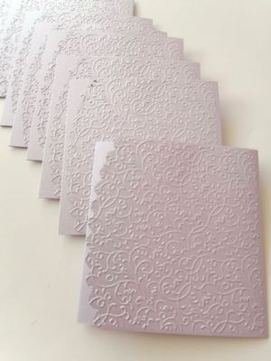 Перлени Релефни заготовки за картички - Lila - 1 бр.