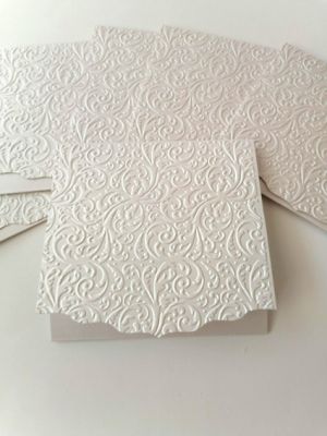 Перлени Релефни заготовки за картички - Light Crema - 1 бр.