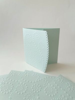 Перлени Релефни заготовки за картички - Aquamarine - 1 бр.