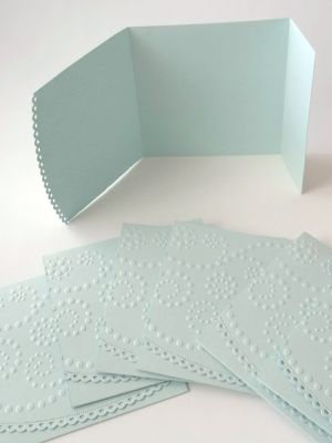 Перлени Релефни заготовки за картички - Aquamarine - 1 бр.