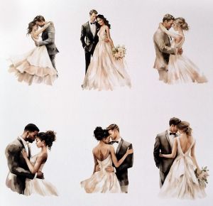 Комплект дизайнерскa хартия - All that Love - 8 листа