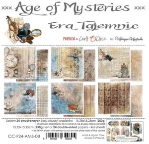 Комплект дизайнерска хартия - AGE OF MYSTERIES - 24 листа