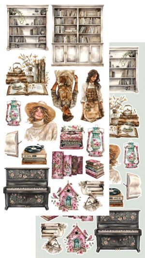 Комплект дизайнерска хартия - Natural Beauty - 6 листа