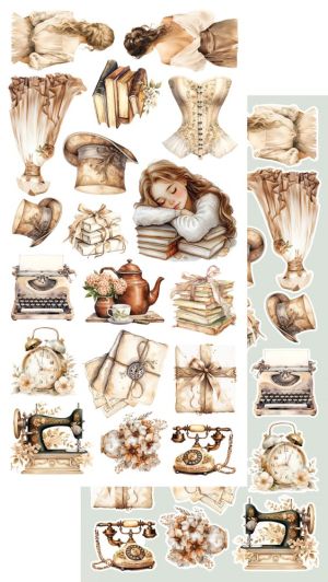 Комплект дизайнерска хартия - Natural Beauty - 6 листа