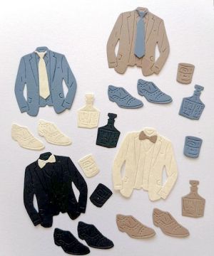 Елементи от хартия - За мъже - 32 елемента