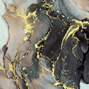 Комплект дизайнерскa хартия с металиков печат - Marble Imperial Topaz - 36 листа