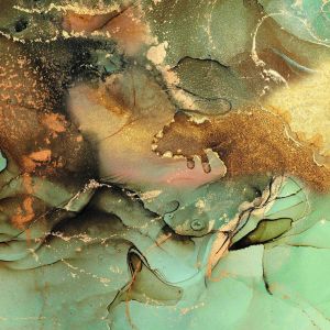 Комплект дизайнерскa хартия с металиков печат - Marble Imperial Topaz - 36 листа