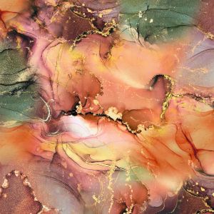 Комплект дизайнерскa хартия с металиков печат - Marble Imperial Topaz - 36 листа