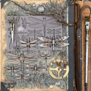 Силиконов молд - Machine Dragonflies - 12,7 x 20,30 см