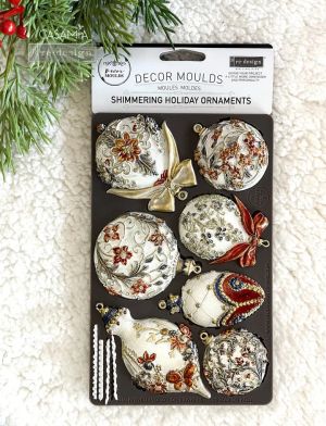 Силиконов молд - Shimmering Holiday Ornaments - 12,7 x 20,30 см