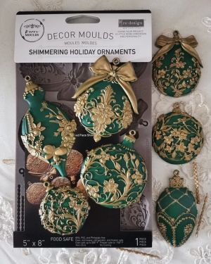 Силиконов молд - Shimmering Holiday Ornaments - 12,7 x 20,30 см