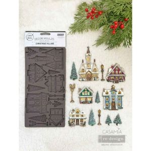Силиконов молд - Christmas Village - 12,7 x 25,40 см