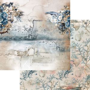 Комплект дизайнерска хартия - Ocean Blue - 6 листа