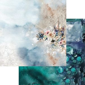 Комплект дизайнерска хартия - Ocean Blue - 12 листа
