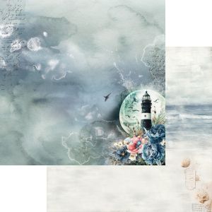 Комплект дизайнерска хартия - Ocean Blue - 24 листа