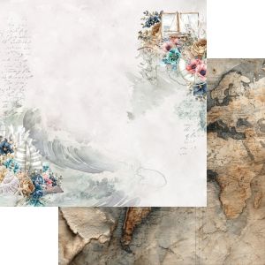 Комплект дизайнерска хартия - Ocean Blue - 24 листа