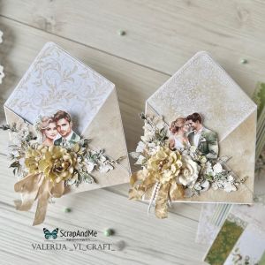 Дизайнерскa хартия - White Roses – Wedding 8 - 1 лист