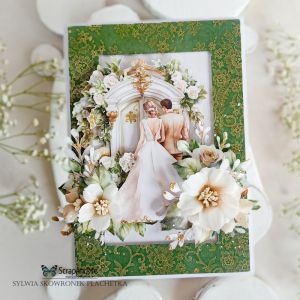 Дизайнерскa хартия - White Roses – Wedding 8 - 1 лист