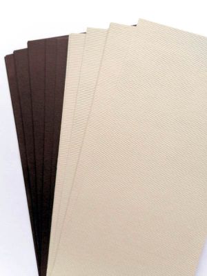 Комплект Цветен Картон - Кафяво и Бежово микс - 11,80 х 30 см - 25 бр.