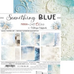 Комплект дизайнерска хартия - Something Blue Basic - 24 листа