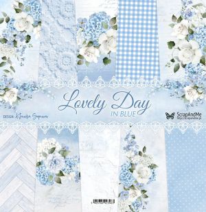 Дизайнерскa хартия - Lovely Day In Blue - 5 листа