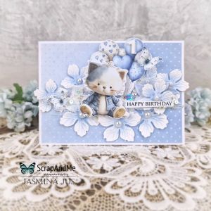 Дизайнерска хартия - Lovely Day In Blue – Baby 10 - 1 лист