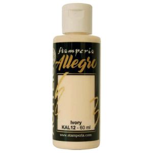 Акрилна боя Stamperia Allegro - Ivory - 60 мл.