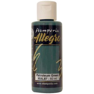 Акрилна боя Stamperia Allegro - Petroleum green - 60 мл.