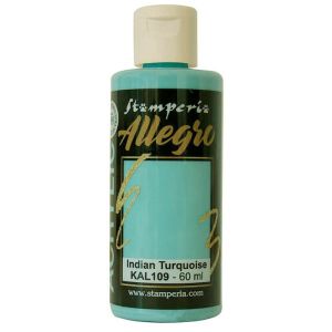 Акрилна боя Stamperia Allegro - Indian turquoise - 60 мл.