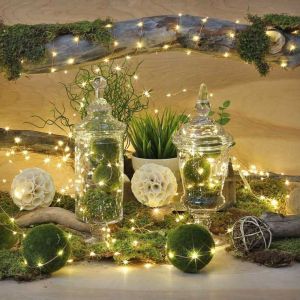 LED лампички - 1,00 м, 10 LED светодиода - жълта светлина