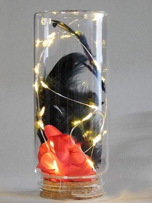 LED лампички - 1,00 м, 10 LED светодиода - жълта светлина