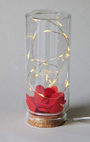 LED лампички - 1,00 м, 10 LED светодиода - жълта светлина