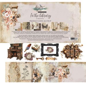 Комплект дизайнерска хартия - In the Library - 6 листа