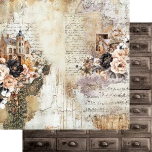 Комплект дизайнерска хартия - In the Library -24 листа