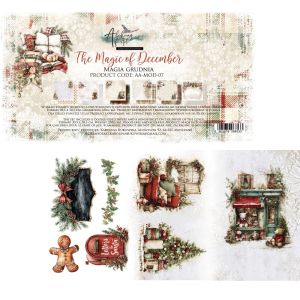 Комплект дизайнерска хартия - The Magic of December - 6 листа