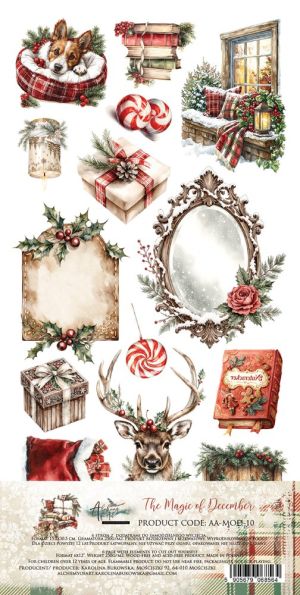 Комплект дизайнерска хартия - The Magic of December - 6 листа