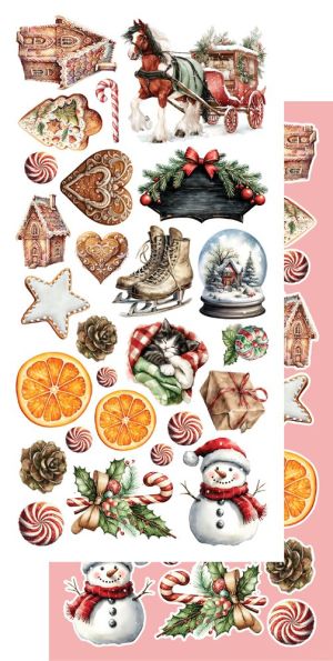 Комплект дизайнерска хартия - The Magic of December - 6 листа