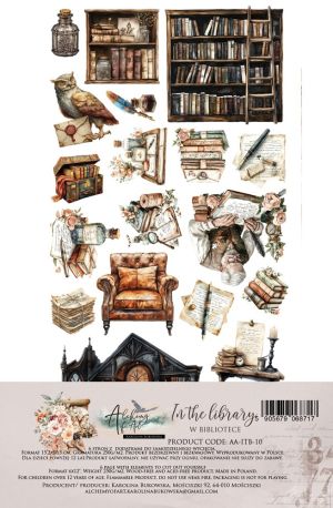 Комплект дизайнерска хартия - In the Library - 6 листа