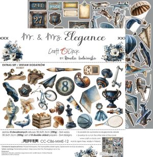 Комплект дизайнерска хартия - Mr And Mrs Elegance, Elegance and Hobby - 8 листа