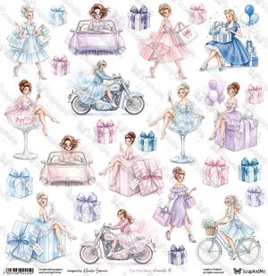 Дизайнерскa хартия - Lovely Day In Pink – Elements 16 - 1 лист