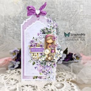 Дизайнерскa хартия - Lovely Day In Violet – Kids 1 - 1 лист