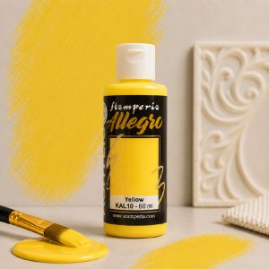 Акрилна боя Stamperia Allegro - Yellow - 60 мл.