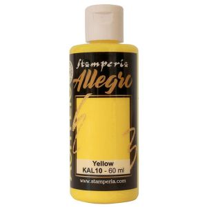 Акрилна боя Stamperia Allegro - Yellow - 60 мл.