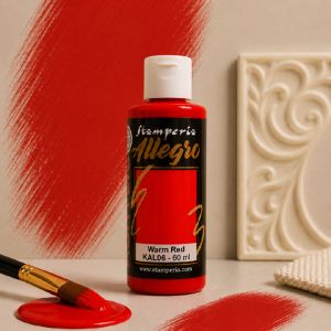 Акрилна боя Stamperia Allegro - Warm red - 60 мл.