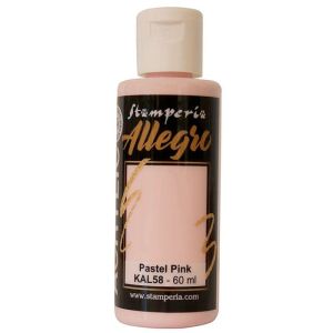 Акрилна боя Stamperia Allegro - Pastel pink - 60 мл.