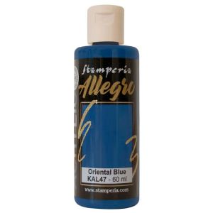 Акрилна боя Stamperia Allegro - Oriental blue - 60 мл.