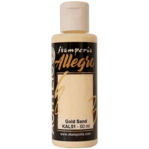 Акрилна боя Stamperia Allegro - Gold sand - 60 мл.