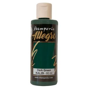 Акрилна боя Stamperia Allegro - Dark green - 60 мл.