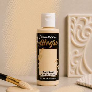 Акрилна боя Stamperia Allegro - Gold sand - 60 мл.